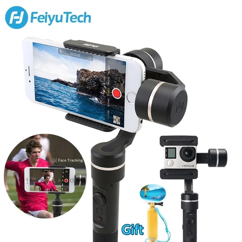 

Original FeiyuTech Feiyu SPG Gimbal 3-Axis Splash Proof Handheld Gimbal Stabilizer for iPhone X 8 7 6 Plus Smartphone Gopro