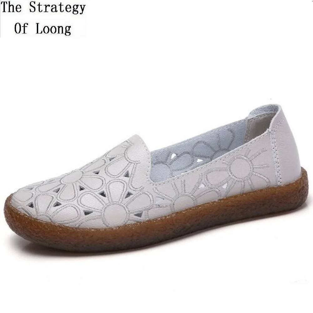 2019 New Spring Summer Autumn Genuine Leather Women Shoes Hollow Embroider Slip-On Lady Shoes Soft Sole Female Flats 20190626
2019 New Spring Summer Autumn Genuine Leather Women Shoes Hollow Embroider Slip-On Lady Shoes Soft Sole Female Flats 20190626