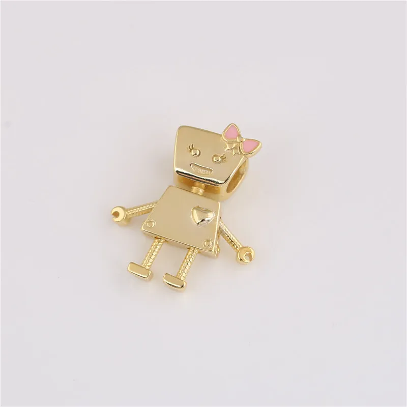 925 sterling silver charm Original robot charm DIY Bella robot Suitable for ladies snake chains and necklaces
925 sterling silver charm Original robot charm DIY Bella robot Suitable for ladies snake chains and necklaces