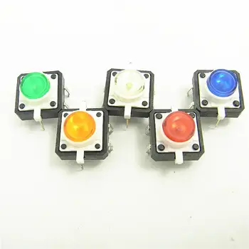 10PCS Colourful Tactile Push Button Switch Momentary 12*12*7.3MM Micro switch button green white blue yellow red with light
10PCS Colourful Tactile Push Button Switch Momentary 12*12*7.3MM Micro switch button green white blue yellow red with light