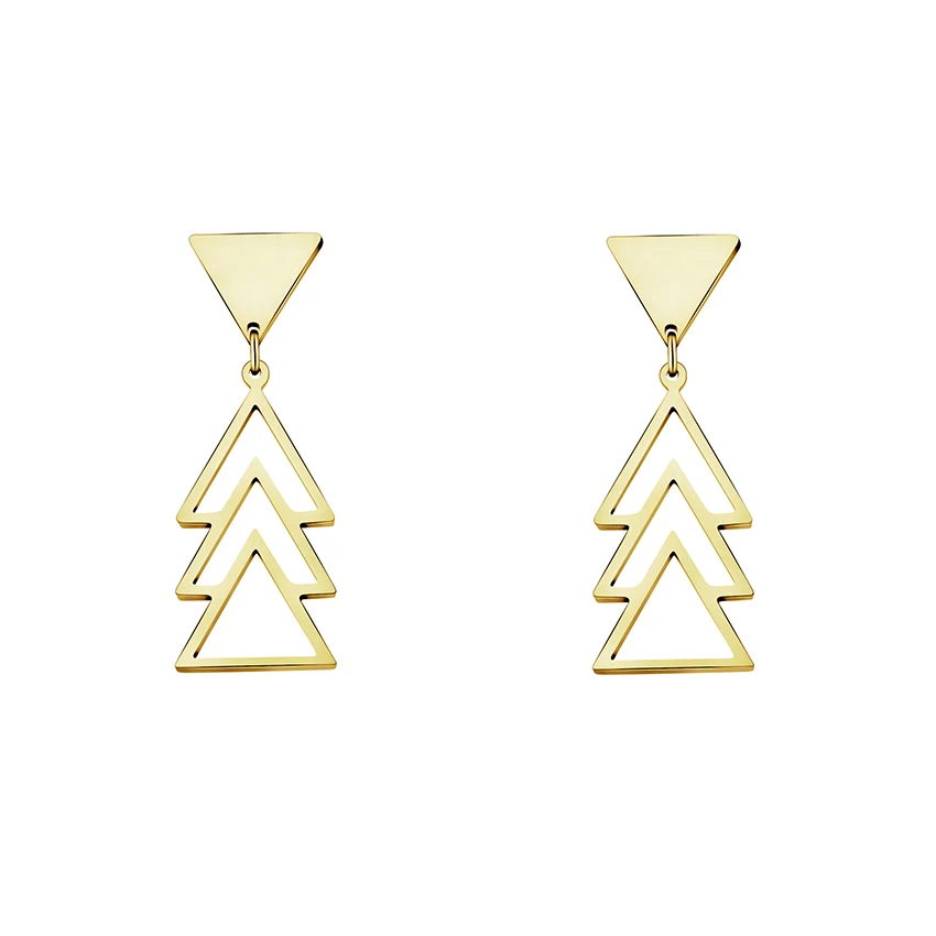 ACEBFEET Unique Triangles TriForce Drop Earrings For Women 2018 Vintage Jewelry Gold Silver Aretes Stainless Steel Brincos
ACEBFEET Unique Triangles TriForce Drop Earrings For Women 2018 Vintage Jewelry Gold Silver Aretes Stainless Steel Brincos