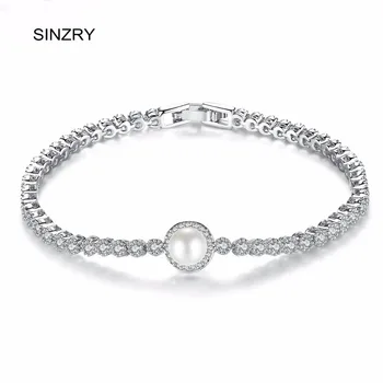 SINZRY round Cubic Zironia Charm Bracelets lady elegant imitation pearl vintage bridal jewelry accessory
SINZRY round Cubic Zironia Charm Bracelets lady elegant imitation pearl vintage bridal jewelry accessory