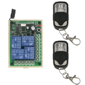 Universal DC 12V 24V Relay 4CH 4 CH Wireless Remote Control Switch Receiver Module and RF Transmitter,315 / 433 MHz
Universal DC 12V 24V Relay 4CH 4 CH Wireless Remote Control Switch Receiver Module and RF Transmitter,315 / 433 MHz