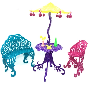 NK Fashion Doll Furniture For Monster High Doll For Barbie Doll Couch Chairs Table Sun Umbrella Chairs Child Best Toy
NK Fashion Doll Furniture For Monster High Doll For Barbie Doll Couch Chairs Table Sun Umbrella Chairs Child Best Toy