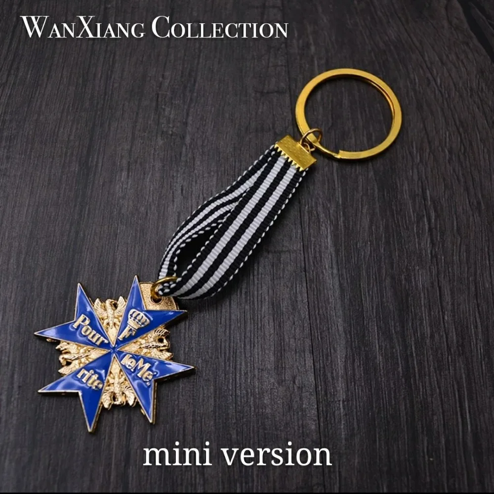 mini version WWI German Blue Max Medal key ring Prussia Pour Le Merite exact replica badge
mini version WWI German Blue Max Medal key ring Prussia Pour Le Merite exact replica badge