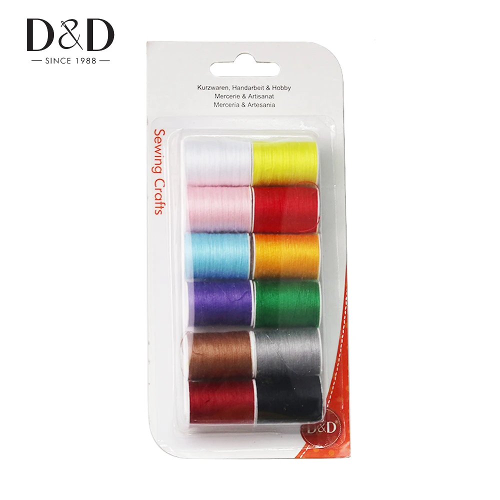 D&D Sewing Thread Polyester Set for DIY Needlework Tool Hand Stitching Threads Sewing Accessories Spool Multicolor
D&D Sewing Thread Polyester Set for DIY Needlework Tool Hand Stitching Threads Sewing Accessories Spool Multicolor