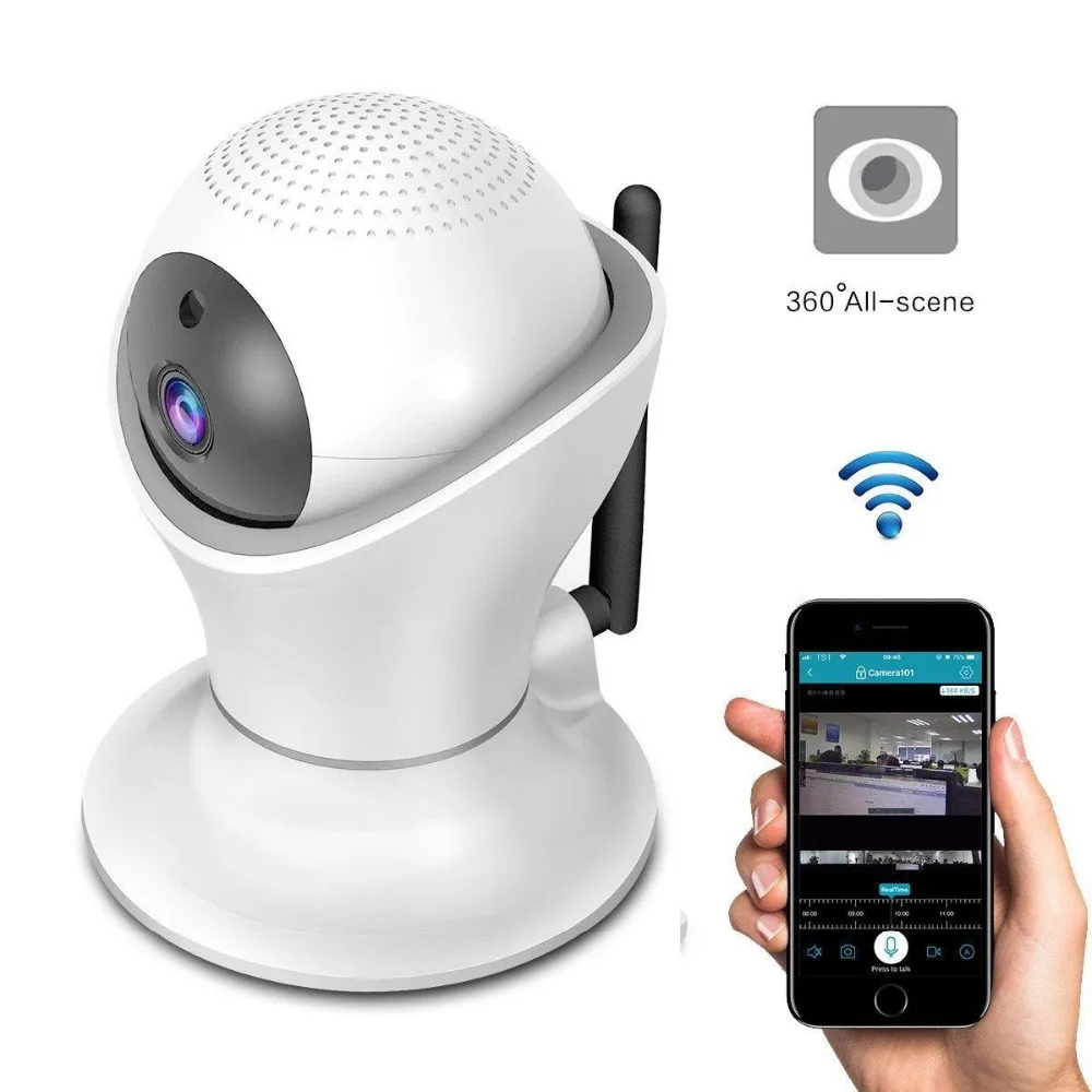 360 Rotation PTZ Wireless Camera WiFi Remote Monitor Smart Home Security Surveillance Network HD Video Camera
360 Rotation PTZ Wireless Camera WiFi Remote Monitor Smart Home Security Surveillance Network HD Video Camera