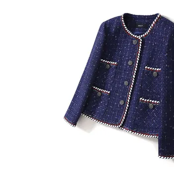 Office Lady Elegant Patchwork Twist Tweed Suit Coats 2019 Autumn Women Coats Pockets Short Jackets Royal Blue
Office Lady Elegant Patchwork Twist Tweed Suit Coats 2019 Autumn Women Coats Pockets Short Jackets Royal Blue