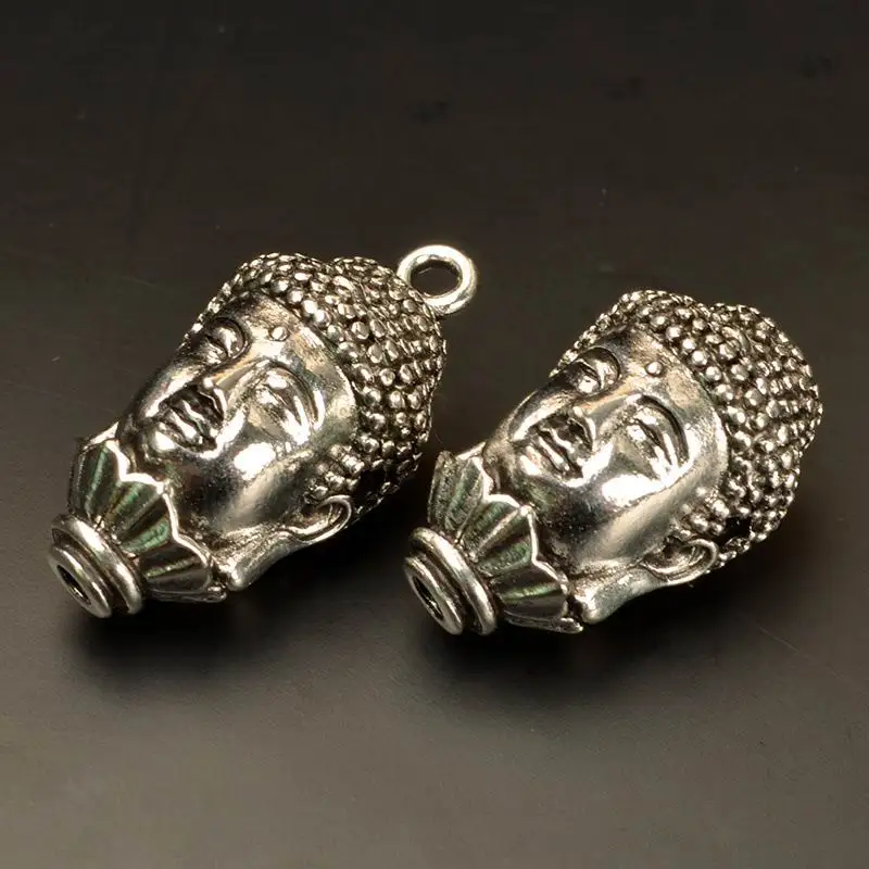18x19x31mm 2pcs Tibetan silver Buddha Head Guru Beads DIY Spacer Beads Jewelry Accessories J2135
18x19x31mm 2pcs Tibetan silver Buddha Head Guru Beads DIY Spacer Beads Jewelry Accessories J2135