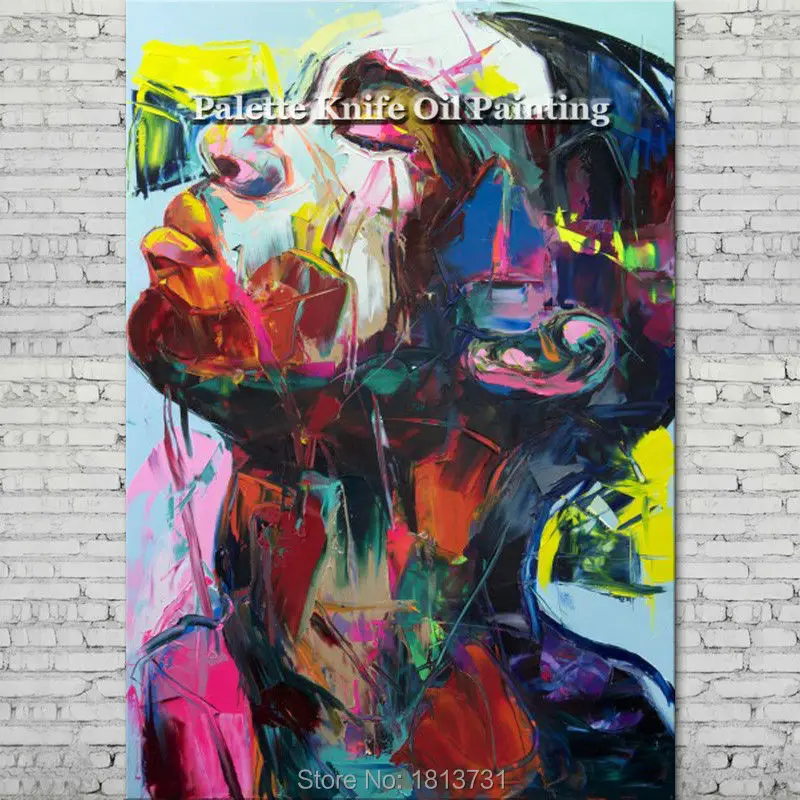 Hand painted Francoise Nielly Palette knife portrait Face Oil painting Character figure canva wall Art picture 14-15
Hand painted Francoise Nielly Palette knife portrait Face Oil painting Character figure canva wall Art picture 14-15