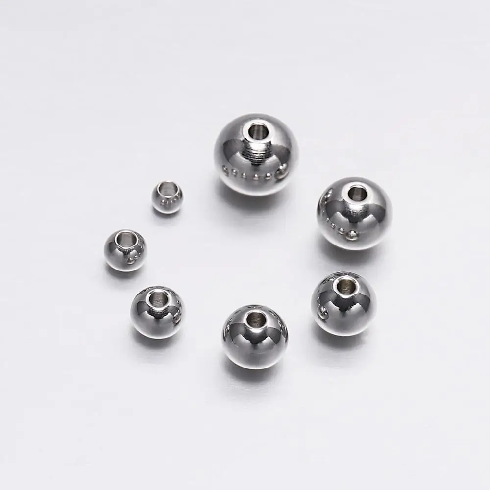 30-100Pcs 3-8mm Stainless Steel Round Seed Big Hole Bead Loose Spacer Beads For DIY Jewelry Making Findings Supplies Accessories
30-100Pcs 3-8mm Stainless Steel Round Seed Big Hole Bead Loose Spacer Beads For DIY Jewelry Making Findings Supplies Accessories