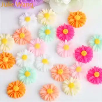 Julie Wang 50pcs 27mm Flatback Resin Daisy Sunflower Randomly Mix Colors Cabochons Charm Pendant Jewelry Making Accessory
Julie Wang 50pcs 27mm Flatback Resin Daisy Sunflower Randomly Mix Colors Cabochons Charm Pendant Jewelry Making Accessory