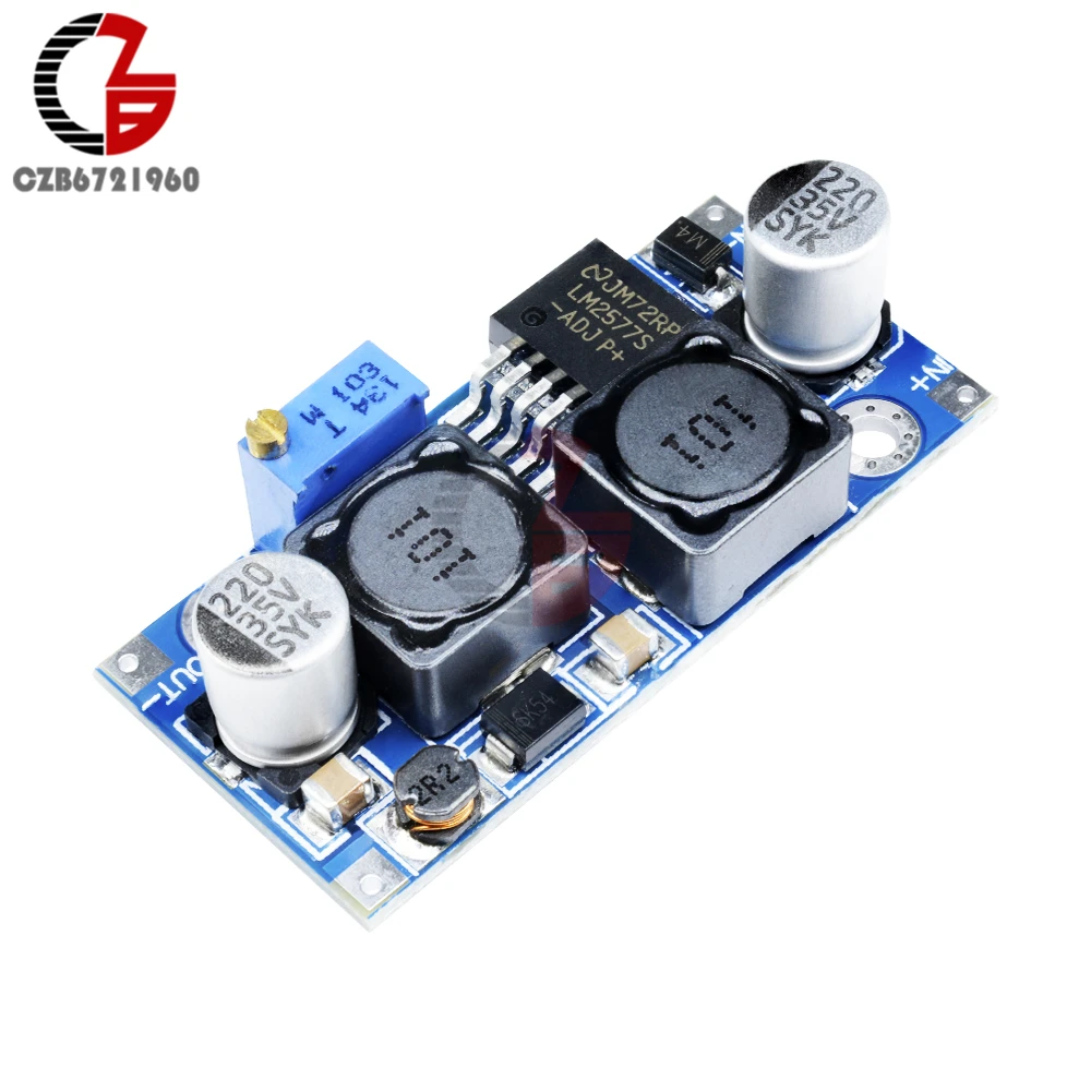 DC-DC Auto Boost Buck Step Up Down Power Supply Voltage Converter Module Solar Charging Charger Board LM2577 DC 12V 24V
DC-DC Auto Boost Buck Step Up Down Power Supply Voltage Converter Module Solar Charging Charger Board LM2577 DC 12V 24V