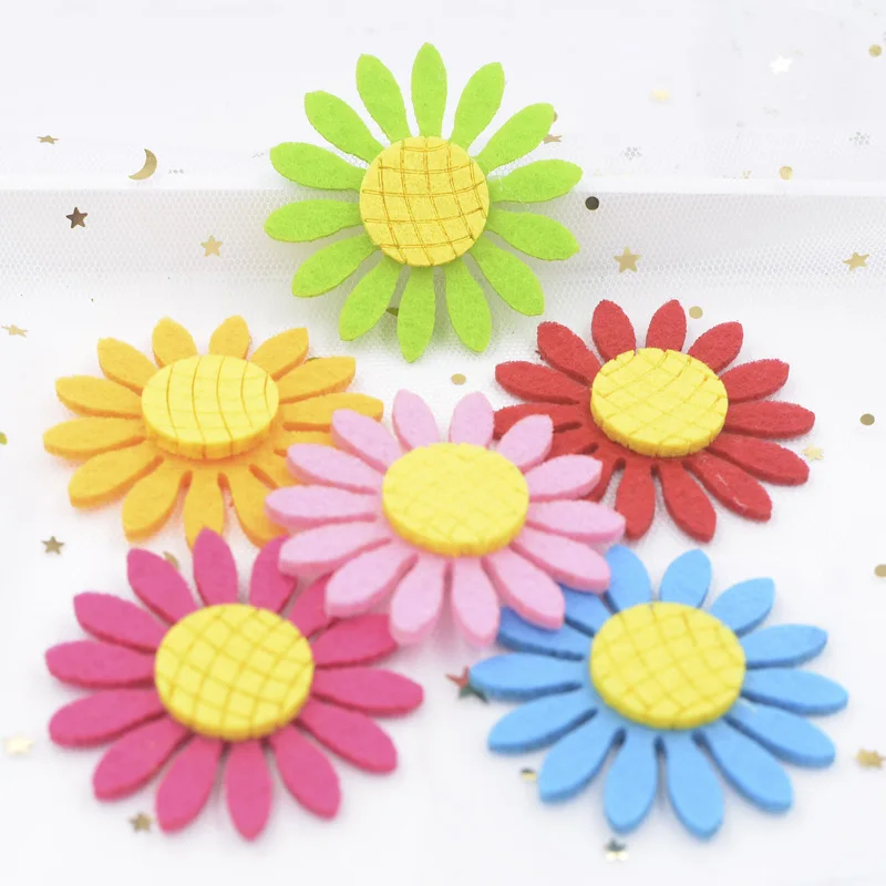 16Pcs 55mm Nonwoven Padded Patches Sunflower Appliques for Hair Bow DIY Craft Clothes Sticker Card Making Kindergarten Decor F81
16Pcs 55mm Nonwoven Padded Patches Sunflower Appliques for Hair Bow DIY Craft Clothes Sticker Card Making Kindergarten Decor F81