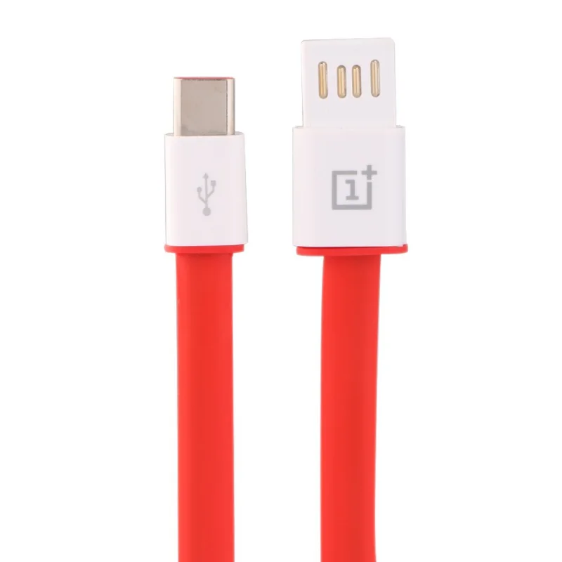 1 м красный лапша Oneplus 2 зарядный кабель USB Тип C дата-строка зарядка один плюс два