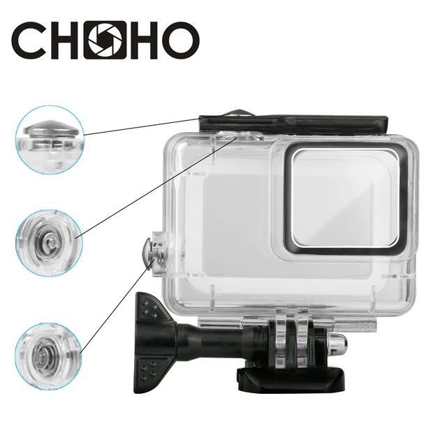 Hero7 Waterproof Housing Case Diving 45M Protective + Lone Screw + Base Mount For Go pro Hero 7 Silver White Go Pro Accessories
Hero7 Waterproof Housing Case Diving 45M Protective + Lone Screw + Base Mount For Go pro Hero 7 Silver White Go Pro Accessories