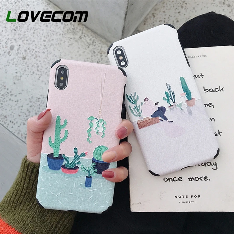 LOVECOM Cute Korea Illustration Cactus Case For iPhone X XR XS Max 6S 7 8 Plus Soft Silicone Four-corner Anti-shock Emboss Cover
LOVECOM Cute Korea Illustration Cactus Case For iPhone X XR XS Max 6S 7 8 Plus Soft Silicone Four-corner Anti-shock Emboss Cover