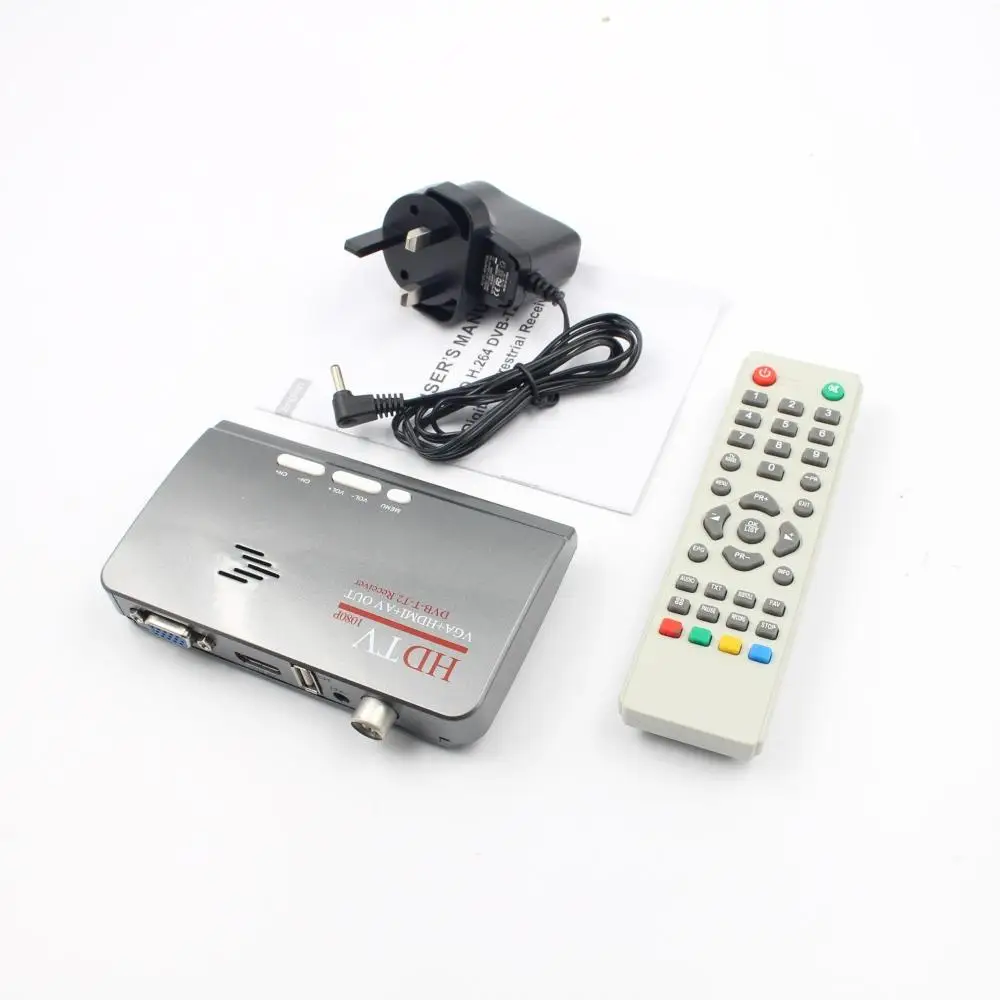 

EastVita DVB-T DVB-T2 reveiver Digital Terrestrial HDMI 1080P DVB-T DVB-T2 VGA CVBS TV Tuner Receiver With Remote Control r25