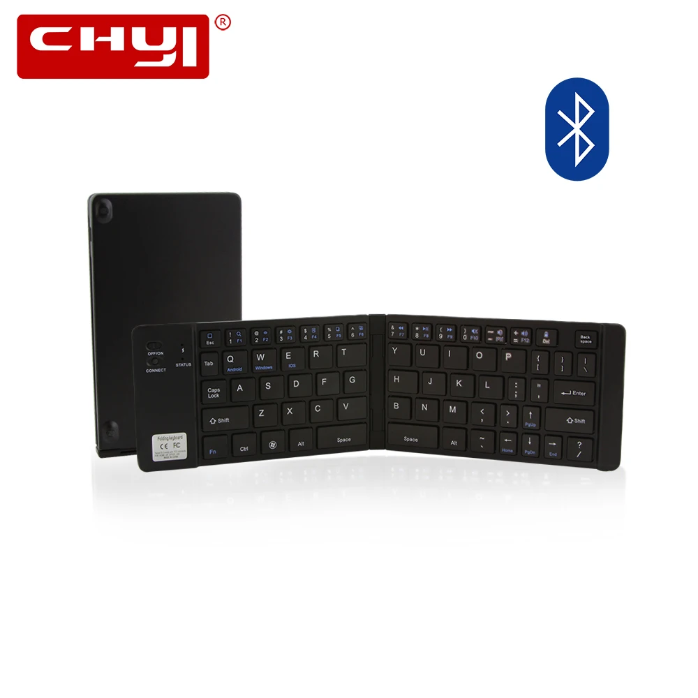 CHYI Portable Folding Bluetooth Keyboard Wireless Rechargeable Slim Foldable Keypad For IPhone IPad IOS/Android/Windows Tablet
CHYI Portable Folding Bluetooth Keyboard Wireless Rechargeable Slim Foldable Keypad For IPhone IPad IOS/Android/Windows Tablet