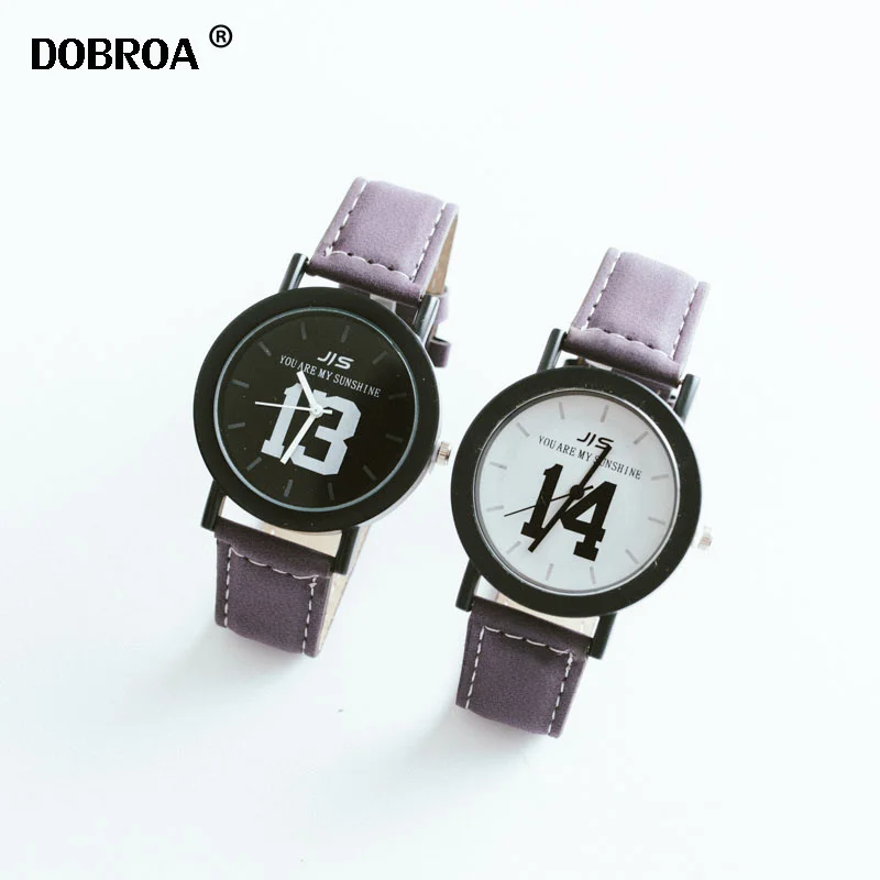 DOBROA Reloj арабские часы Южная Корея новый большой циферблат Harajuku пара подарок пары