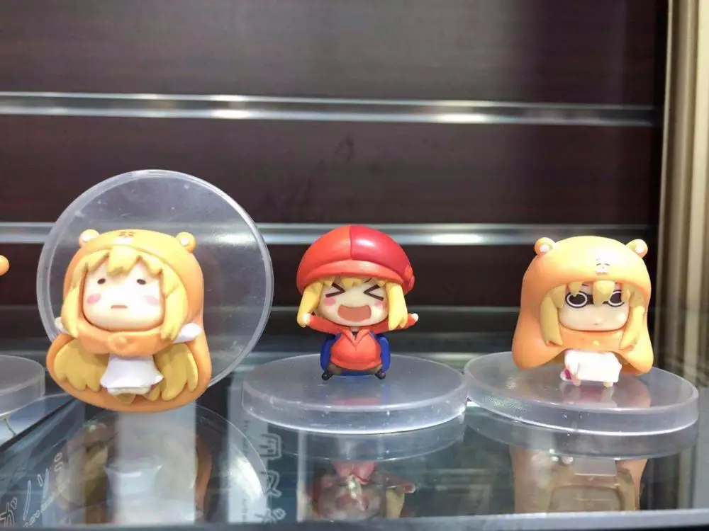 8pcslot Anime Small buried Sankaku Head Himouto! Umaru-chan Umaru Doma PVC Figure Doll toy (7)