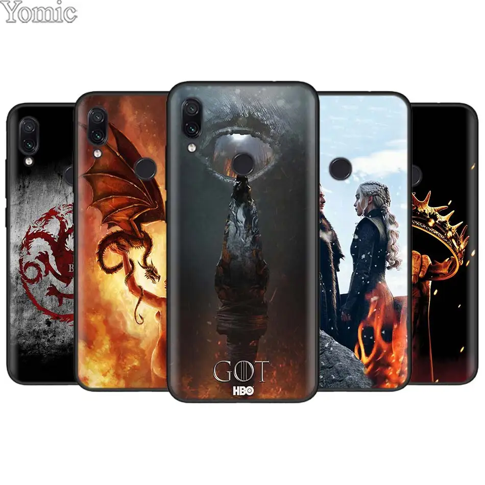 Game of Thrones Novelty Black TPU Case for Xiaomi Redmi 7 6 5 Note 7 5 6 Pro 4X 5A 6A S2 GO Poco F1 Soft Silicone Case Cover
Game of Thrones Novelty Black TPU Case for Xiaomi Redmi 7 6 5 Note 7 5 6 Pro 4X 5A 6A S2 GO Poco F1 Soft Silicone Case Cover