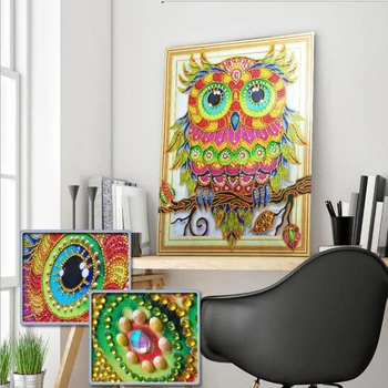 Diamond Embroidery owl Cross Stitch Diamond Painting round special shaped Drill Mosaic Rhinestones Home Decorative wall art new
Diamond Embroidery owl Cross Stitch Diamond Painting round special shaped Drill Mosaic Rhinestones Home Decorative wall art new