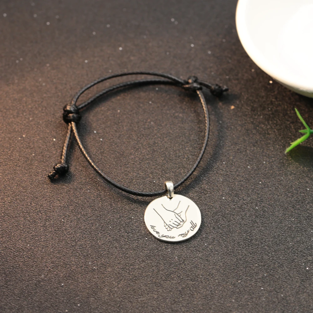 Personalized Name Pattern Rope Bracelet 20mm Disc Stamp Any Words Pendant Lover Bracelet Christmas Gift
Personalized Name Pattern Rope Bracelet 20mm Disc Stamp Any Words Pendant Lover Bracelet Christmas Gift