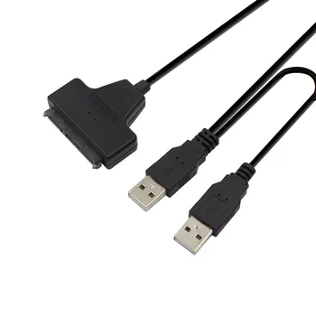 USB 2.0 to SATA 15+7 pin Cable Adapter 2.0 sata cable for 2.5 inch HDD SSD with indicator
USB 2.0 to SATA 15+7 pin Cable Adapter 2.0 sata cable for 2.5 inch HDD SSD with indicator