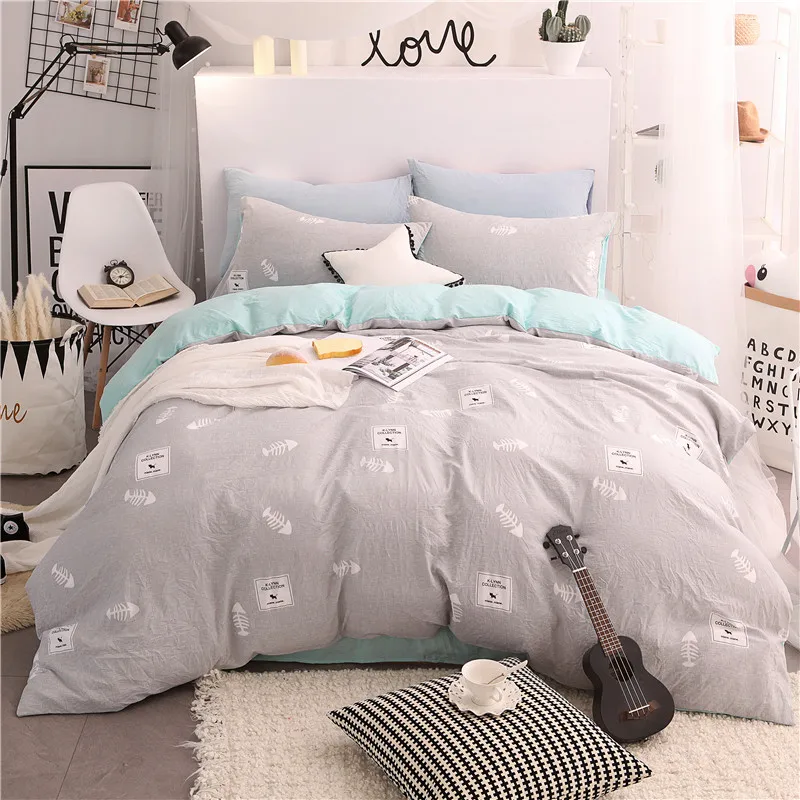 Gray Cartoon Little Box Pattern Polyester Bedding Set 4pc/3pc Duvet Cover+Sheet+Pillowcase Bedlinen Double Single Queen Size
Gray Cartoon Little Box Pattern Polyester Bedding Set 4pc/3pc Duvet Cover+Sheet+Pillowcase Bedlinen Double Single Queen Size