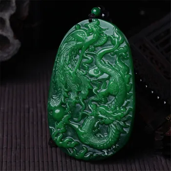 Natural Myanmar Jade Dry Green Iron Dragon Sheng Traditional Chinese Dragon Phoenix Bring Auspicious Emerald Pendant Necklace
Natural Myanmar Jade Dry Green Iron Dragon Sheng Traditional Chinese Dragon Phoenix Bring Auspicious Emerald Pendant Necklace