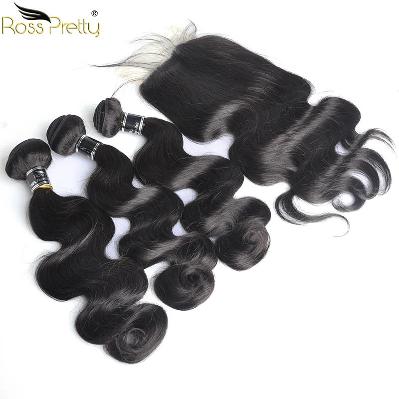 Ross Pretty Remy Peruvian Body Wave Pre Plucked Lace Closure with Bundles Natural Color Black Human Hair Bundles with Closure
Ross Pretty Remy Peruvian Body Wave Pre Plucked Lace Closure with Bundles Natural Color Black Human Hair Bundles with Closure