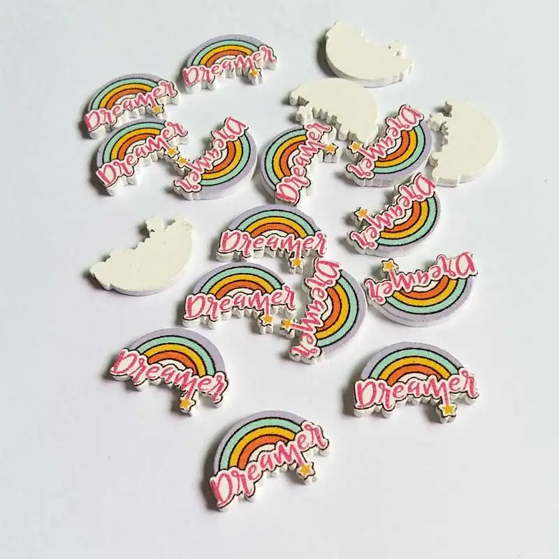 20/50Pcs/pack no Holes rainbow Pattern Wooden Vintage decorative Sewing Buttons for Scrapbooking Handmade Craft Supplies
20/50Pcs/pack no Holes rainbow Pattern Wooden Vintage decorative Sewing Buttons for Scrapbooking Handmade Craft Supplies