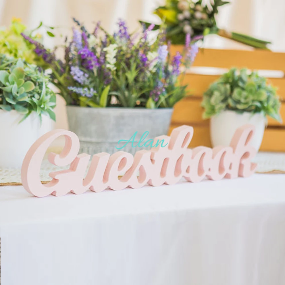 Guestbook Sign for Wedding Freestanding "Guestbook" Wooden Wedding Sign for Wedding Party Reception Table Sign Decoration
Guestbook Sign for Wedding Freestanding "Guestbook" Wooden Wedding Sign for Wedding Party Reception Table Sign Decoration