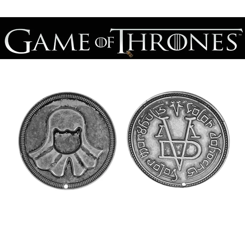 Halloween A Song of Ice and Fire Game of Thrones Faceless Coin necklace pendant Valar Morghulis Jaqen H'ghar Aaliyah Badge toy
Halloween A Song of Ice and Fire Game of Thrones Faceless Coin necklace pendant Valar Morghulis Jaqen H'ghar Aaliyah Badge toy