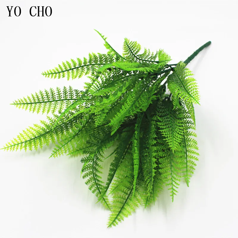 YO CHO Simulation Fern Grass Green Plants Artificial Fern Persian Leaves Flower Wall Hanging Plants Home Wedding Shop Decoration
YO CHO Simulation Fern Grass Green Plants Artificial Fern Persian Leaves Flower Wall Hanging Plants Home Wedding Shop Decoration