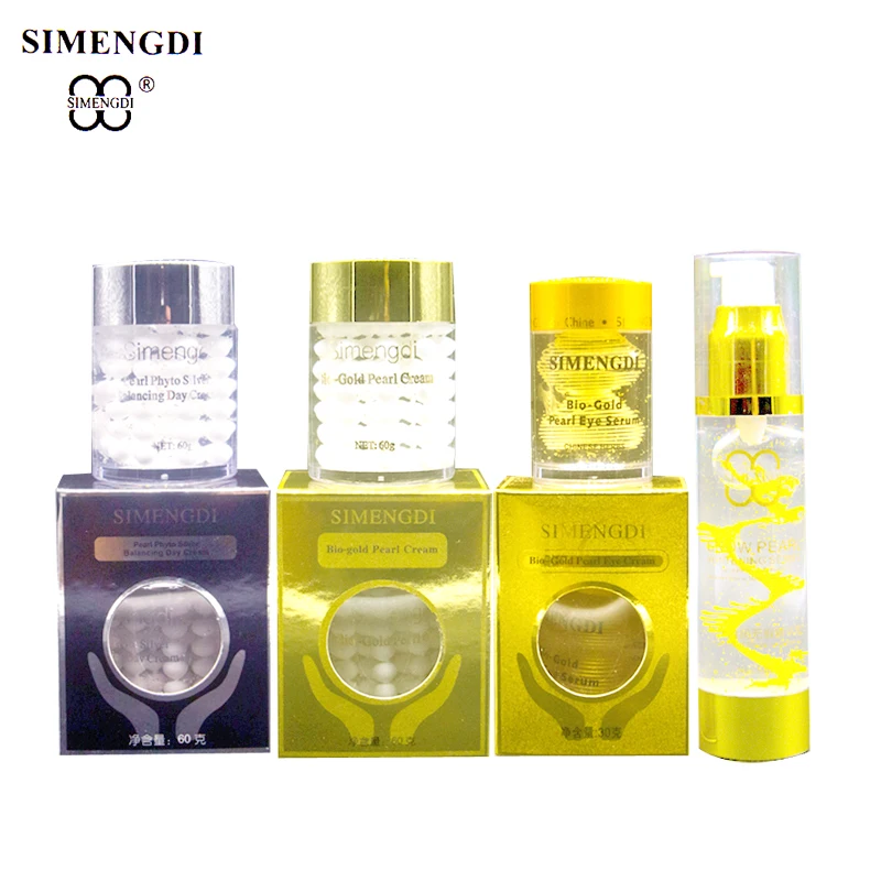 Famous Brand SIMENGDI Day Cream +Bio gold pearl Night cream+Bio gold Pearl eye Cream+Pearl Essence Argireline Serum anti aging
Famous Brand SIMENGDI Day Cream +Bio gold pearl Night cream+Bio gold Pearl eye Cream+Pearl Essence Argireline Serum anti aging