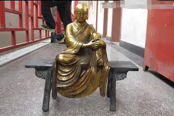Tibet Classic Bronze Jizo Kshitigarbha "freedom arhat"Sit stool Buddha Statue 
Tibet Classic Bronze Jizo Kshitigarbha "freedom arhat"Sit stool Buddha Statue