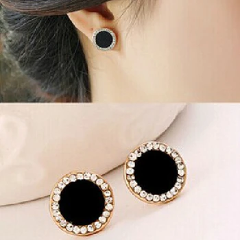 E0415 New Black Crystal Earrings For Women Sunflower Stud Earrings Statement Ear Jewelry Exquisite Gift Wholesale accessories
E0415 New Black Crystal Earrings For Women Sunflower Stud Earrings Statement Ear Jewelry Exquisite Gift Wholesale accessories