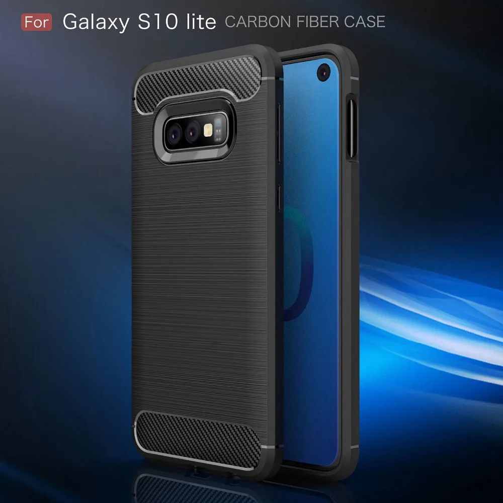 Rugged Armor Carbon Fiber Texutred Protective Flexible TPU Case for Samsung Galaxy S10 E phone cover etui funda husa capas
Rugged Armor Carbon Fiber Texutred Protective Flexible TPU Case for Samsung Galaxy S10 E phone cover etui funda husa capas