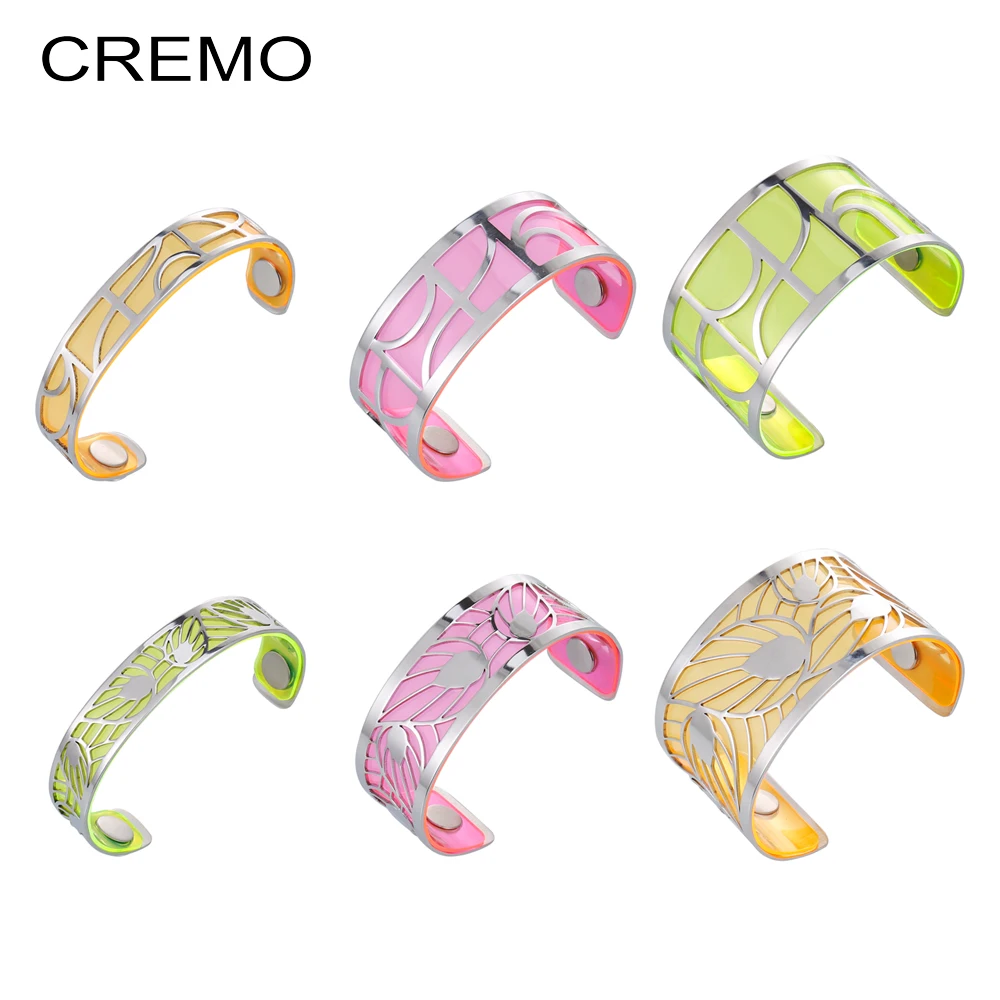 Cremo Love Leaf Bracelets&Bangles Cuff Femme Summer Charm Vitality Statemenet Stainless Steel Bangles Interchangeable Pulseiras
Cremo Love Leaf Bracelets&Bangles Cuff Femme Summer Charm Vitality Statemenet Stainless Steel Bangles Interchangeable Pulseiras