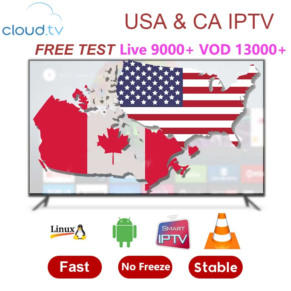 USA Canada IPTV subscription for Android m3u8 enigma2 mag 9000+ Arabic/French/UK Channel free 13000+ VOD Smarters IPTV
USA Canada IPTV subscription for Android m3u8 enigma2 mag 9000+ Arabic/French/UK Channel free 13000+ VOD Smarters IPTV