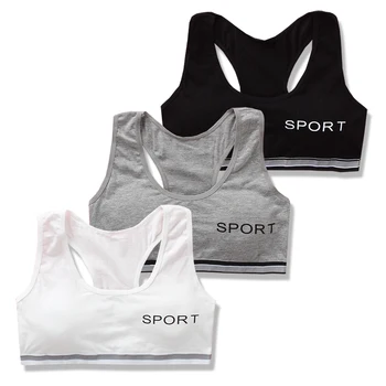 3pcs/lot girl bra Underwear Sport Racerback Training Crop Detachable Puberty 8-14 Years Little Big Girl's Lingerie Cotton
3pcs/lot girl bra Underwear Sport Racerback Training Crop Detachable Puberty 8-14 Years Little Big Girl's Lingerie Cotton