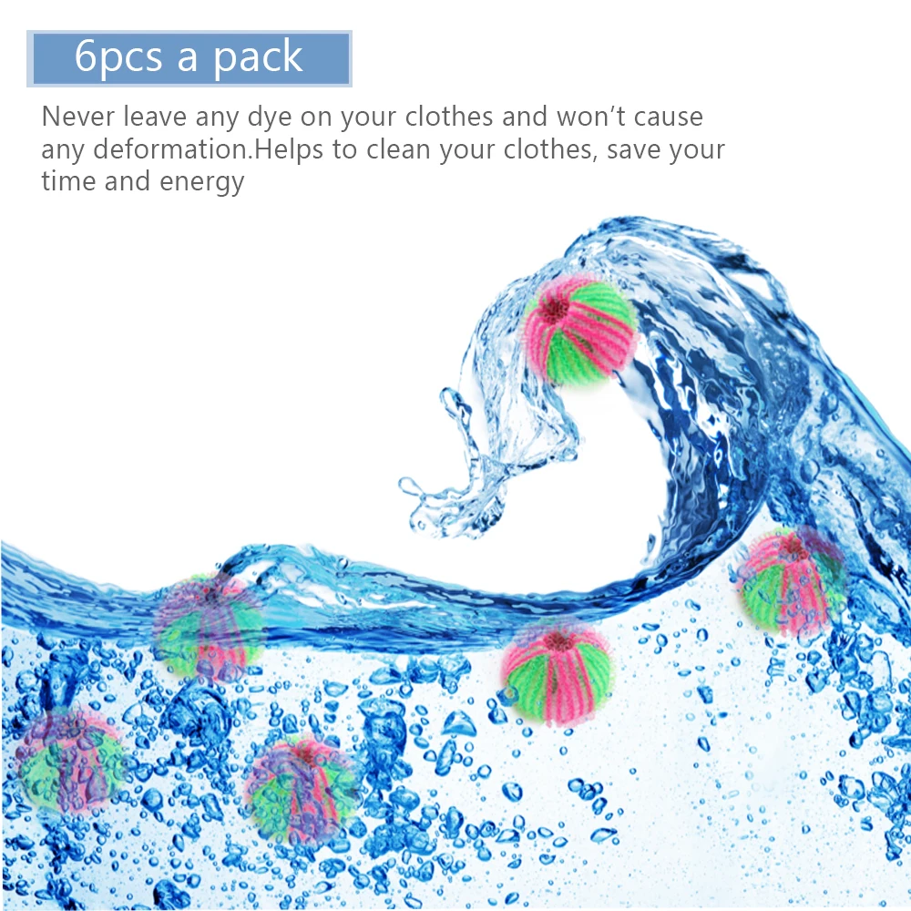 6Pcs Washing Machine Ball Wash Laundry Dryer Fabric Soften Helper Cleaner For Hair Lint Fluff Grabbing Remover
6Pcs Washing Machine Ball Wash Laundry Dryer Fabric Soften Helper Cleaner For Hair Lint Fluff Grabbing Remover