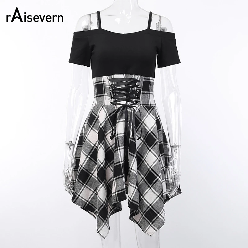 Raisevern Vintage Plaid Print Women Dress Irregular Mini Dress Women Summer 1950s Goth Ladies Retro Rockabilly Dresses
Raisevern Vintage Plaid Print Women Dress Irregular Mini Dress Women Summer 1950s Goth Ladies Retro Rockabilly Dresses