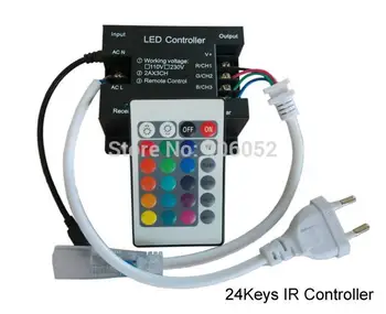 AC110V 220V 9A 3CH IR 24keys RGB Wireless led remote controller for rgb led strip
AC110V 220V 9A 3CH IR 24keys RGB Wireless led remote controller for rgb led strip