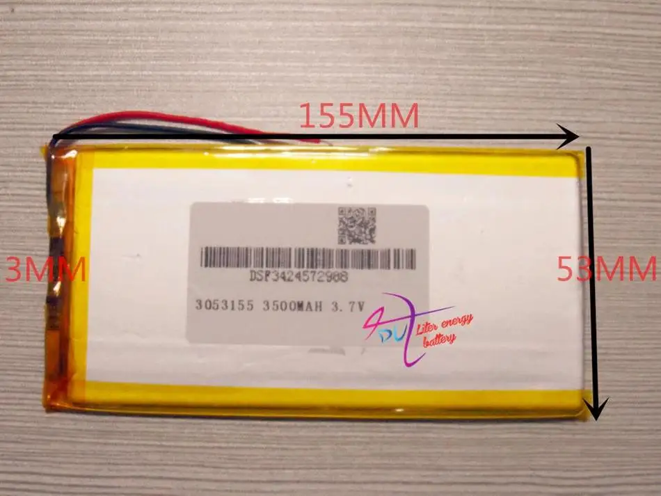 best battery brand Tablet pc 3.7V 3500mAh (polymer lithium ion battery) Li-ion for tablet 7 inch 8 9inch [305315 | Электроника