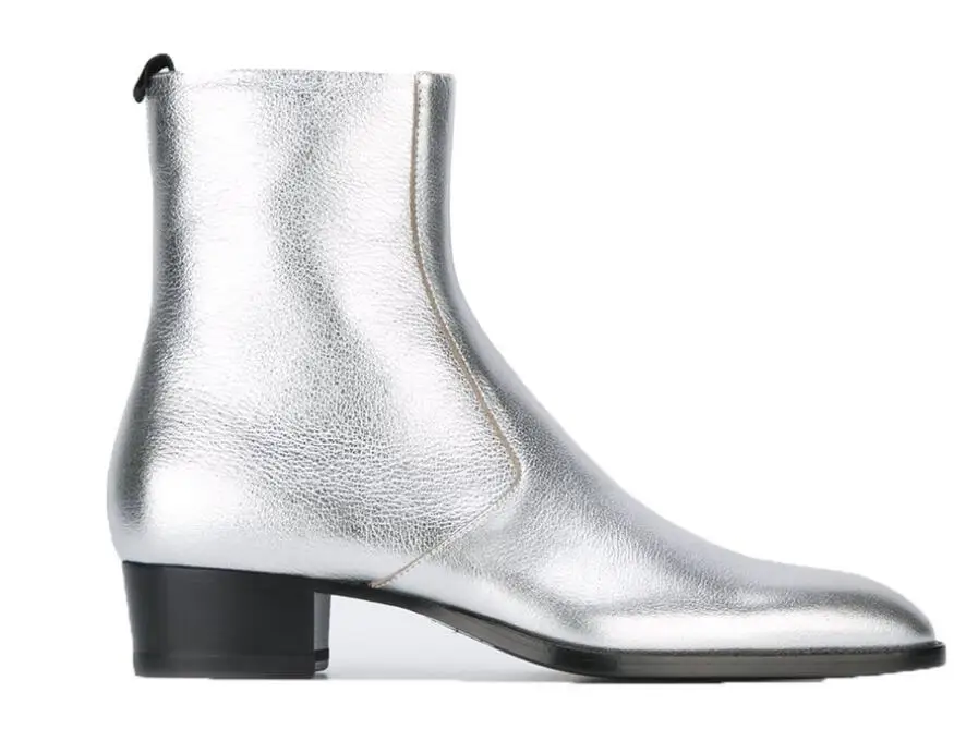 New men boots Spring and autumn personality fashion gold and silver Chelsea cowboy boots men fashion boots zip
New men boots Spring and autumn personality fashion gold and silver Chelsea cowboy boots men fashion boots zip