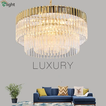 Post Modern Lustre Deco Gold E14 Led Pendant Lights K9 Crystal Pendant Luminarias Hanging Lamparas Fixtures Led Suspend Lamp
Post Modern Lustre Deco Gold E14 Led Pendant Lights K9 Crystal Pendant Luminarias Hanging Lamparas Fixtures Led Suspend Lamp