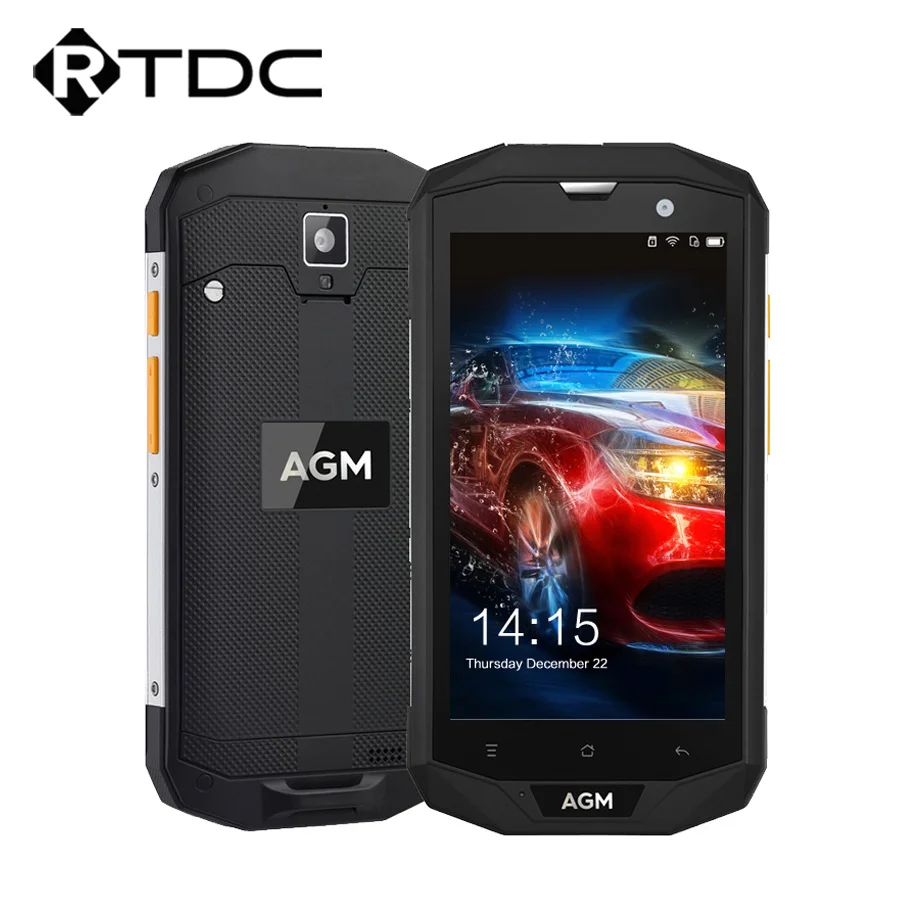 

Original AGM A8 IP68 Waterproof Mobile Phone Android 7.0 5.0"HD 4GB RAM 64GB ROM Qualcomm MSM8916 Quad Core 13MP 4050mAh NFC OTG